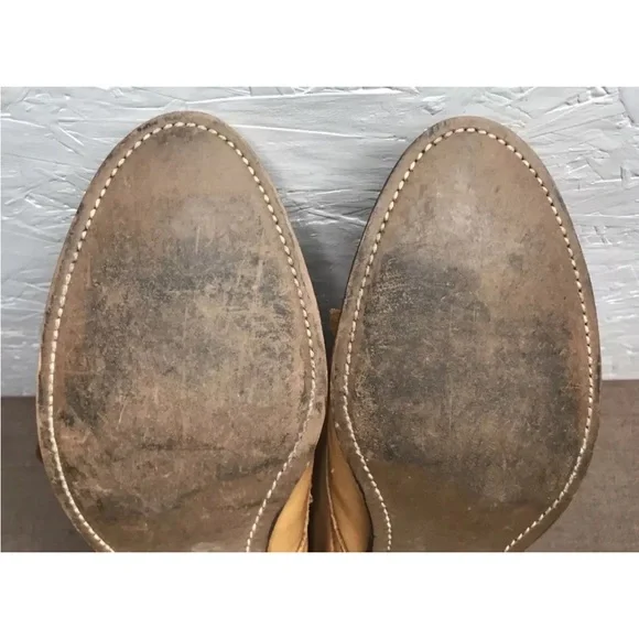 Unbranded Men's Packer Logger Boots Tan Brown Leather Size 10.5D - Picture 14 of 15